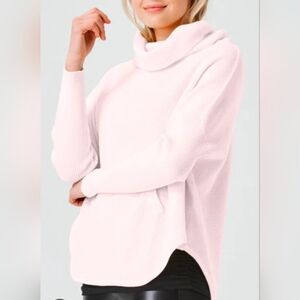 Cynthia Rowley Active/ Cozy Pink Turtleneck Sweater/ Cinch Neck/ Size US 2X